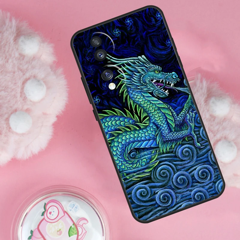 Legendary Dragon For Huawei Honor X8 X9a 50 70 Magic5 Pro P50 P20 P30 P40 Lite Nova 9 5T P Smart 2021 Case