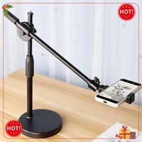 Durable-Overhead Tripod For Mobile Phone Smartphone Desktop Video Shooting Stand With Ring Light For Table Photography Easy To U