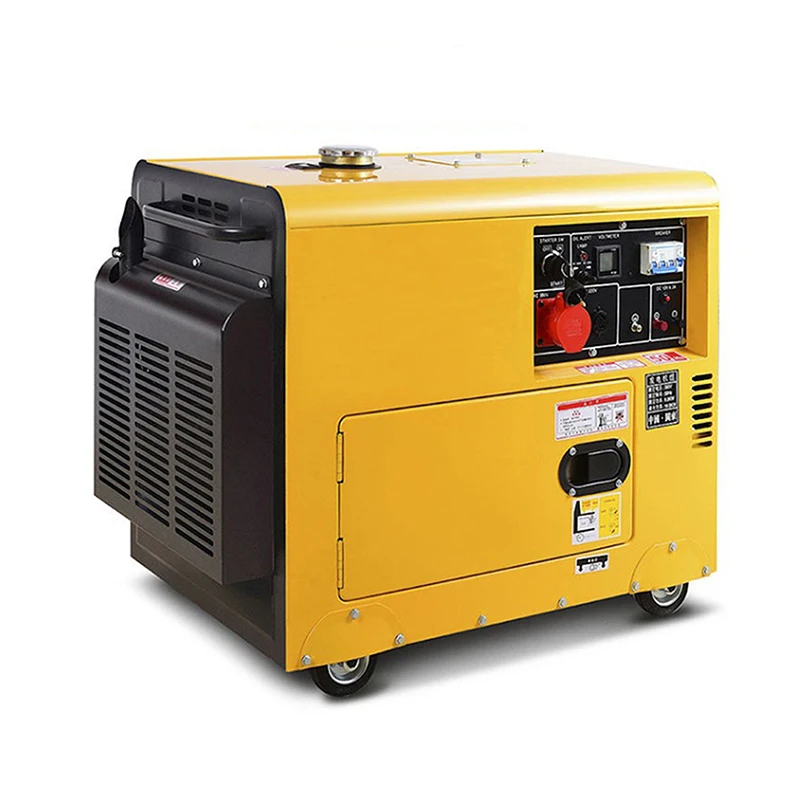 Rated Power 7KW Max 7.5KW  Air Cooled Generator Sets Silent Type 5KW 6KW 7KW Generator Set for Home Use