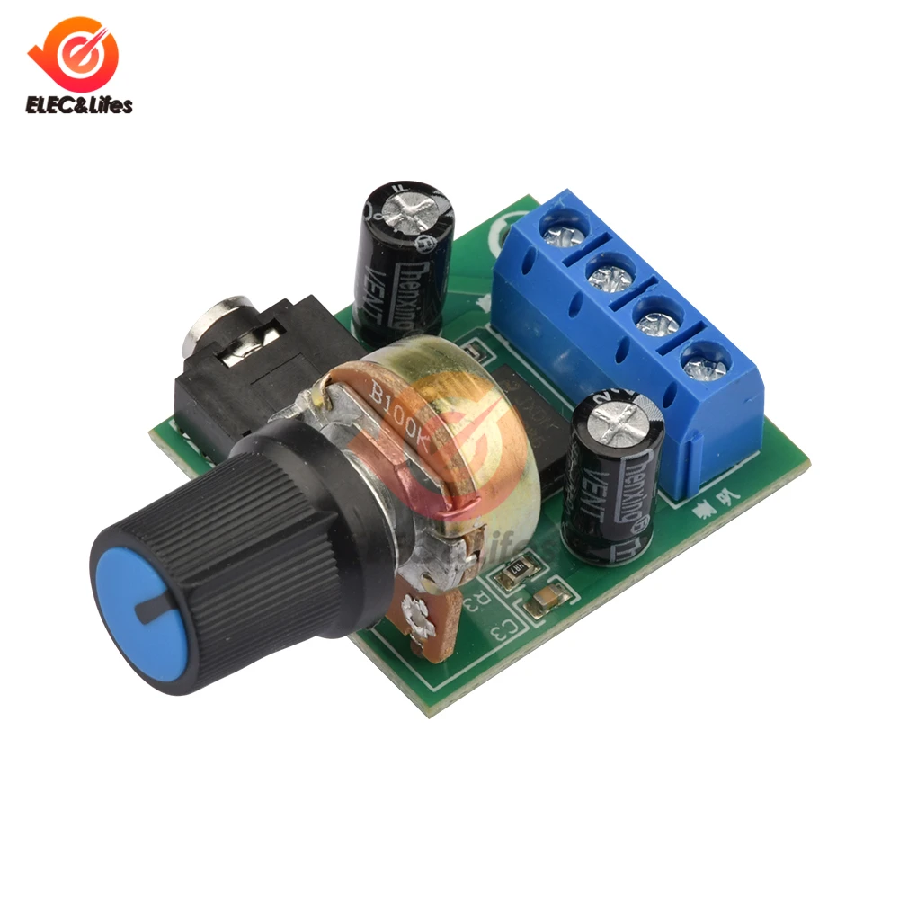 DC 3V-12V LM386 Mono Mini Power Amplifier Board YX1667 Audio Power Amplifier Board Adjustable Volume Mini Power Amplifier Module