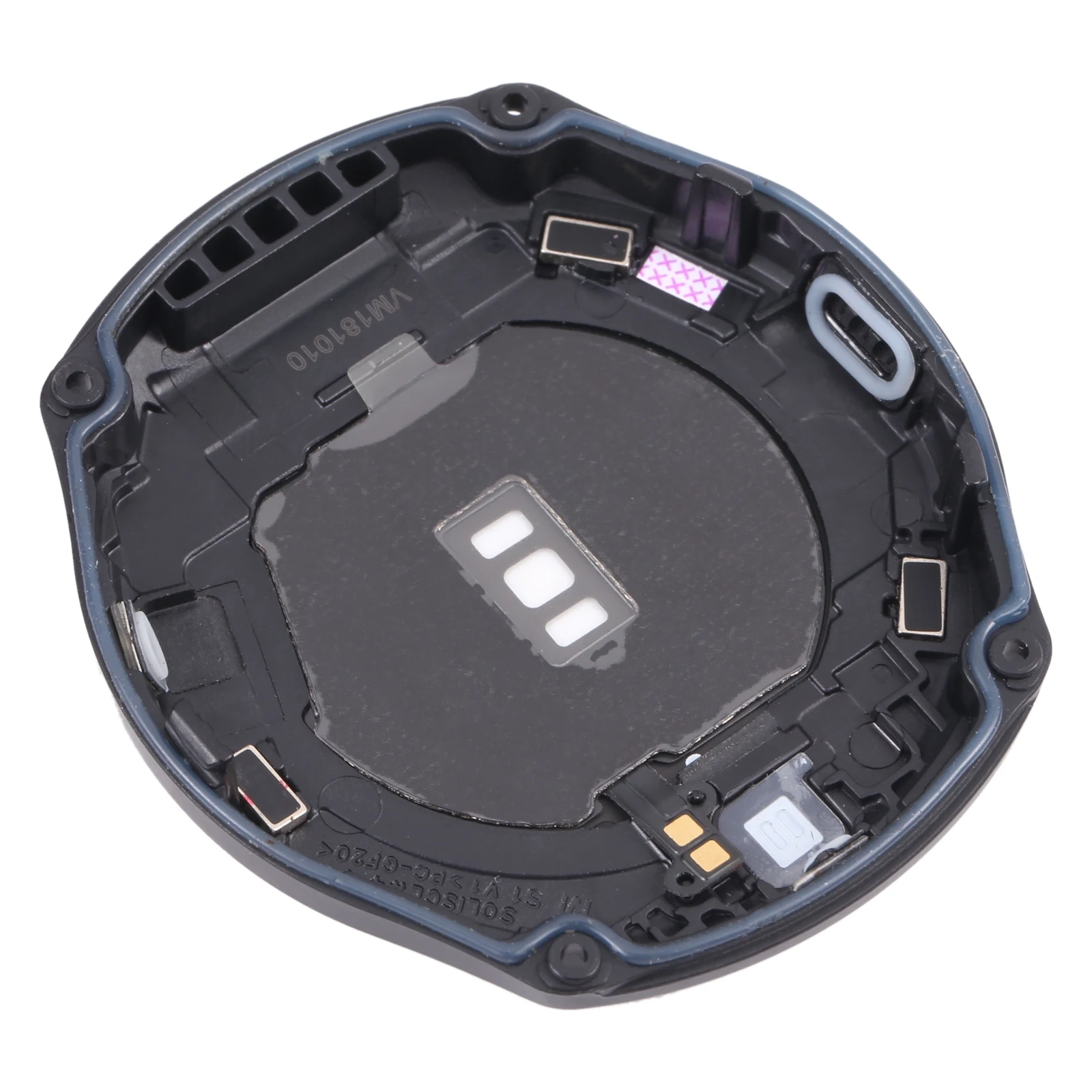 Rear Housing Cover with Glass Lens for Samsung Gear S3 Frontier SM-R760 Watch Rear Housing Case Replacement