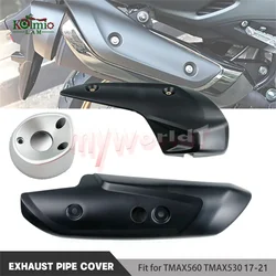 Fit For TMAX530 2017 - 2019 TMAX560 2020 - 2026 Motorcycle Accessories Exhaust Pipe Cover Cowl Set TMAX 530 / 560 T-MAX560
