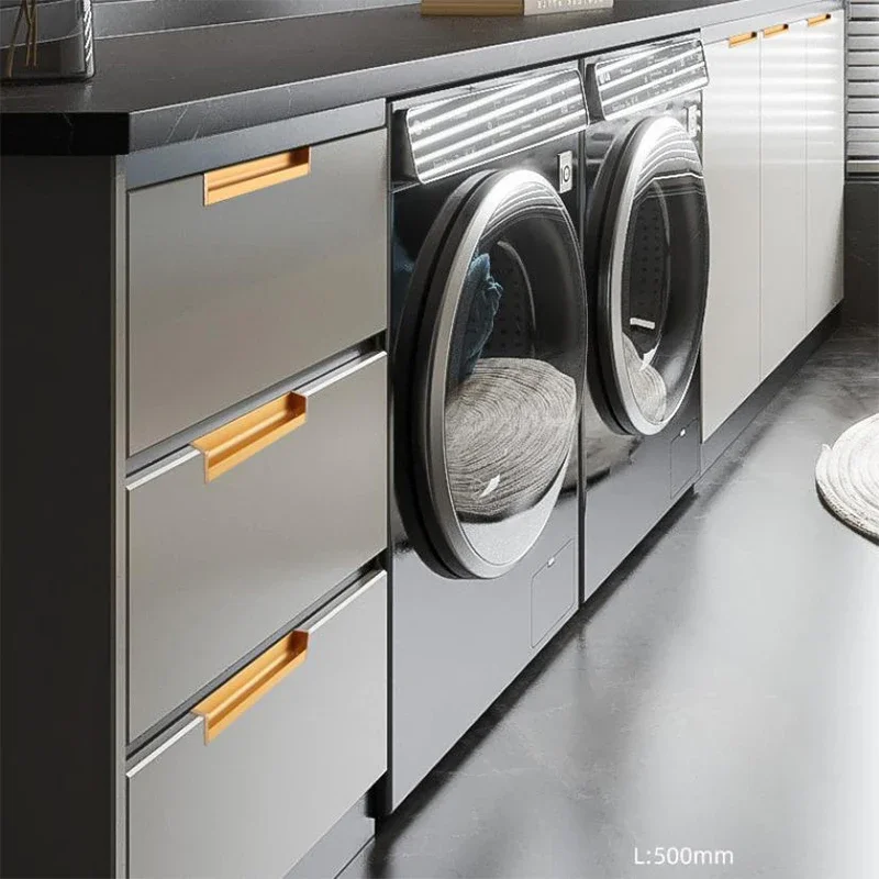 ضوء فاخر جزءا لا يتجزأ من مقبض درج مخفي باب خزانة الملابس مشقوق جزءا لا يتجزأ من مقبض غير مرئي خزانة سبائك الألومنيوم مقبض طويل #3