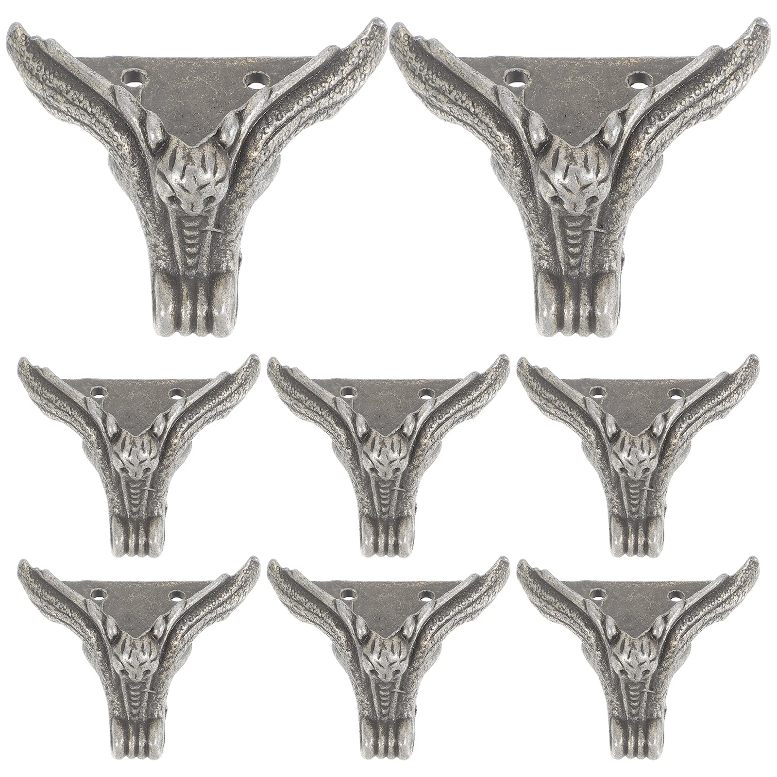 8 шт. 25x33 мм бронзовые деревянные ножки в коробке с тигровым дизайном, мебельные ножки из цинкового сплава для дивана-кровати, стула, регуляторы высоты дивана, опорные ножки