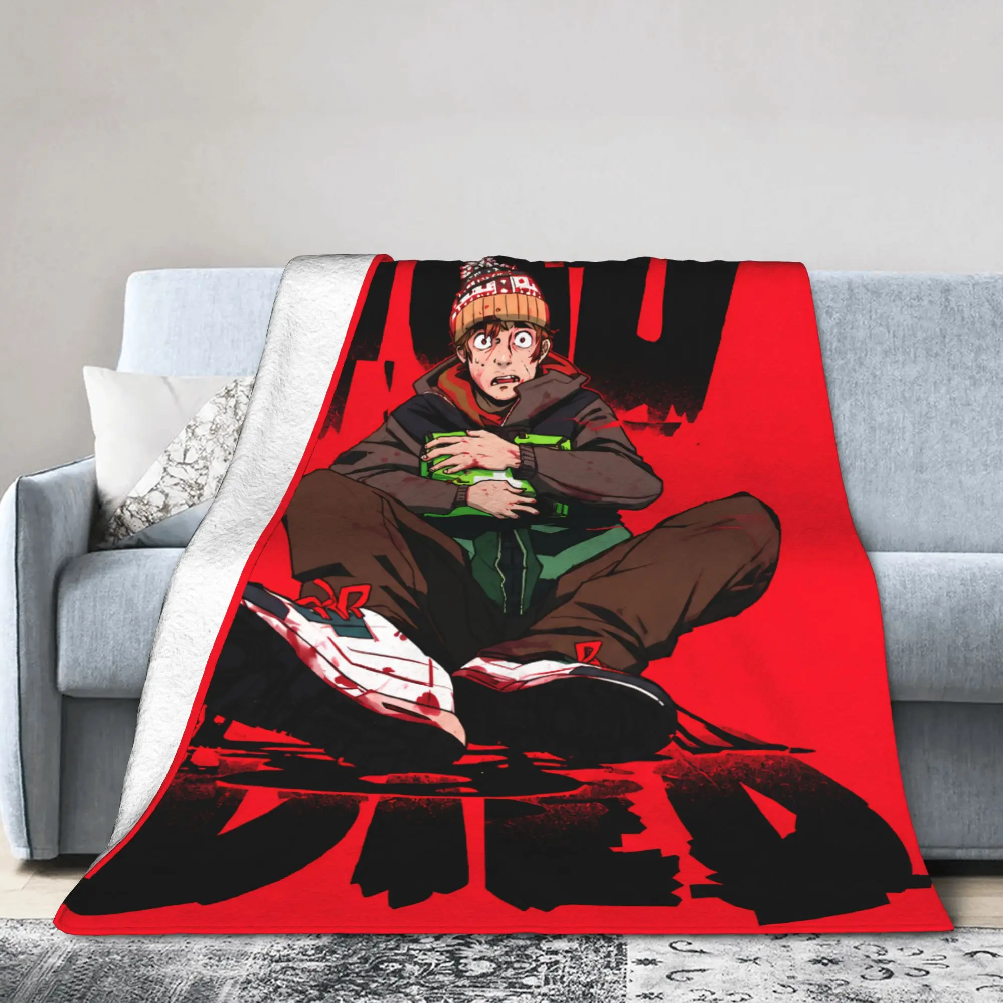 Bryan Austin Abrams Fleece Blankets R-Residents Night Undead Evil Funny Throw Blankets for Home 150*125cm Rug Piece