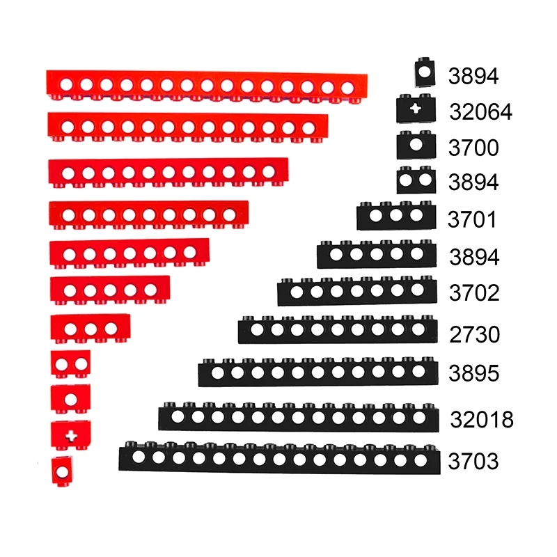 

11pcs/set Mixed Color Building Blocks Set DIY Construction Beams & Connectors Bulk Pack for Creative Play