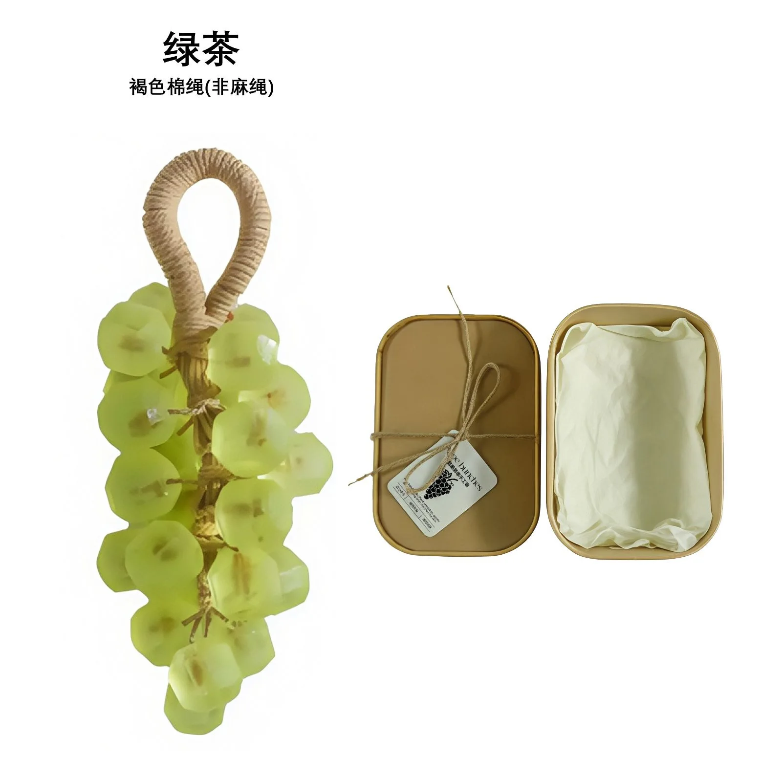 Gemstone Crystal Grape Soap, Essential Oil & Aromatherapy Decorative Bar, Handmade Collectible Series