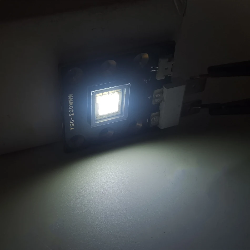 200W 12A High Power LED Stage Light Chip DC12-16V Cold White 7000-8000k High Luminous For Moving Head Lamp Projector