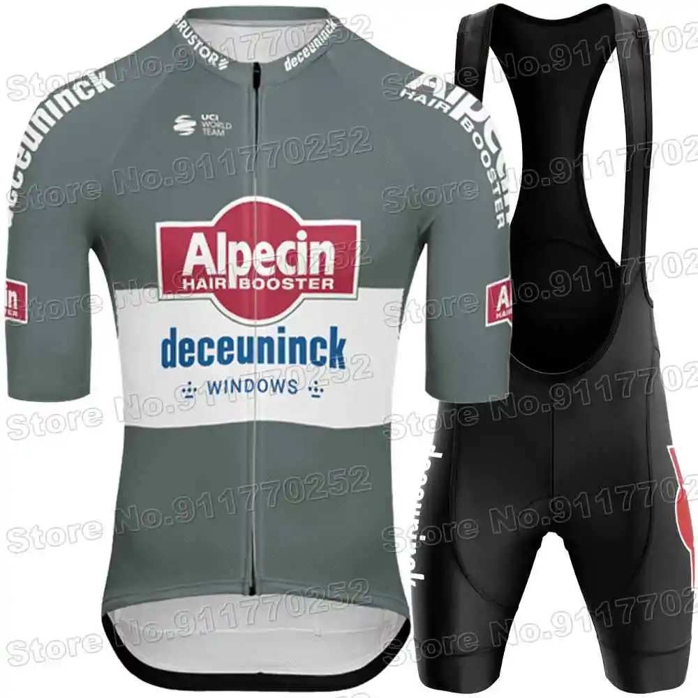 2025 Alpecin Deceuninck Cycling Jersey Set World Champion Mathieu van der Poel Cycling Clothing Men Road bike Shirt Bib Shorts