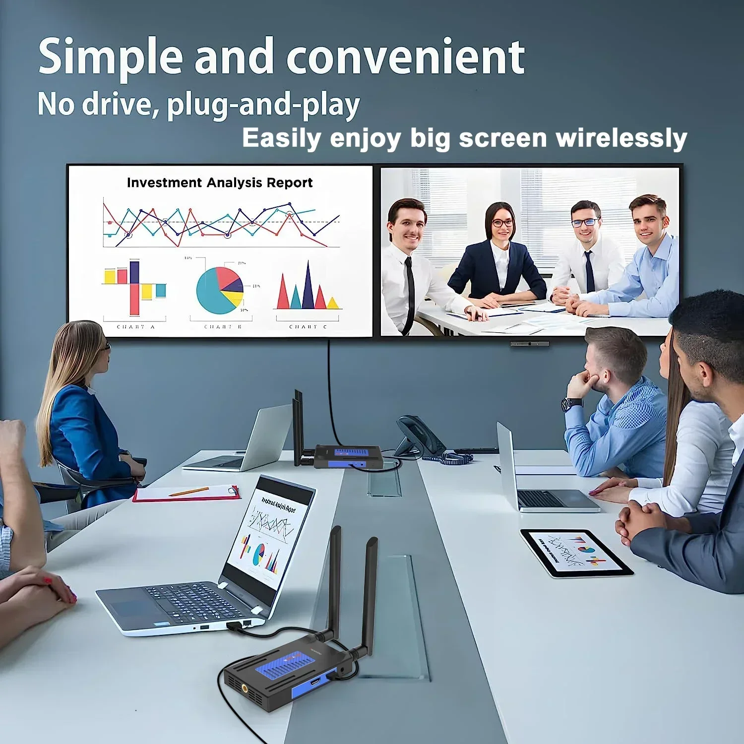 200m Wireless Transmission Video Transmitter and Receiver 300m HDMI Extender Display Adapter Fr Camera Laptop PC To TV Projector