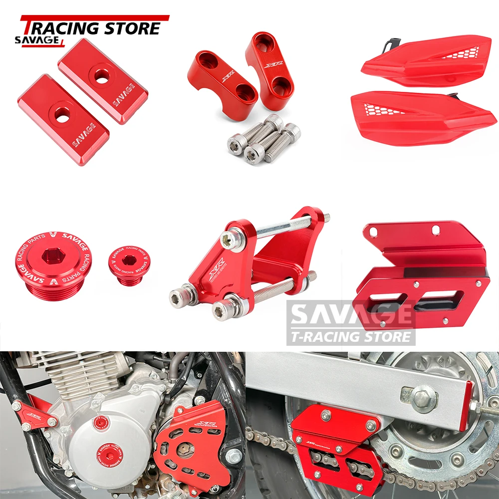 

For Honda XR125L XR150L XR190L Chain Guide Slider Adjuster Sprocket Cover Crankcase Plug Brake Caliper Master Cylinder Guard XR