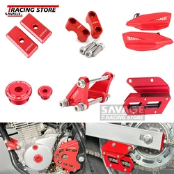 For Honda XR125L XR150L XR190L Chain Guide Slider Adjuster Sprocket Cover Crankcase Plug Brake Caliper Master Cylinder Guard XR