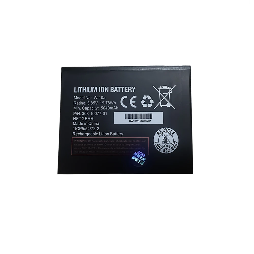 NETGEAR NightHawk M2 MR2100 W10A W-10A 무선 라우터 배터리 3.85V 5040mAh 충전식 리튬 이온 배터리