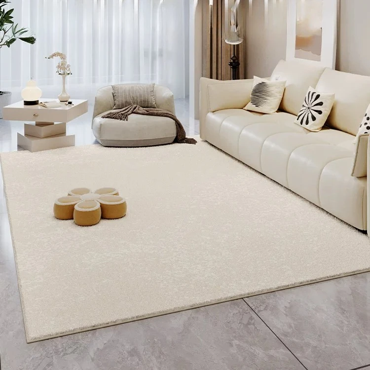 Cream wind living room carpet bedroom floor mat large area full floor waterproof and anti-fouling wipe sofa coffee table blanket