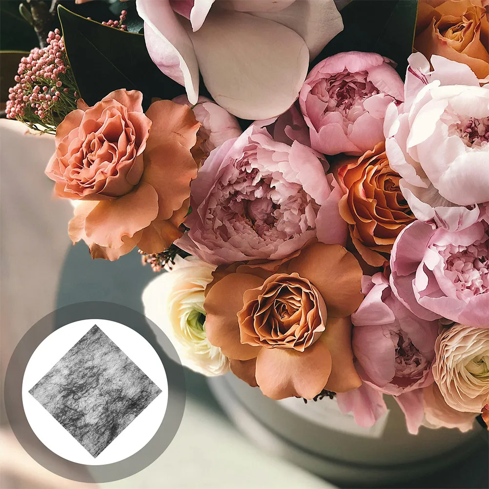 

100Pcs Floral Wrapping Paper Waterproof Vintage Design Soft Texture Single Stem Bouquet Tissue Paper Sheets for Crafts Presents