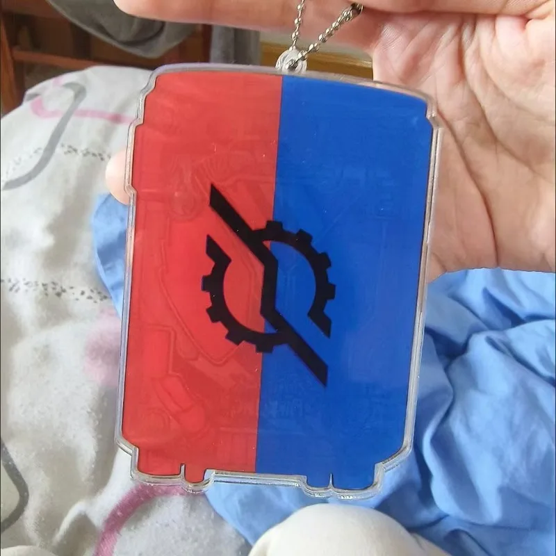 Kamen Rider Build Goyang Gantungan Kunci Kartun Lucu Akrilik Liontin Rantai Manik Gantungan Kunci Tas Aksesori Hadiah Ulang Tahun Kreatif Baru