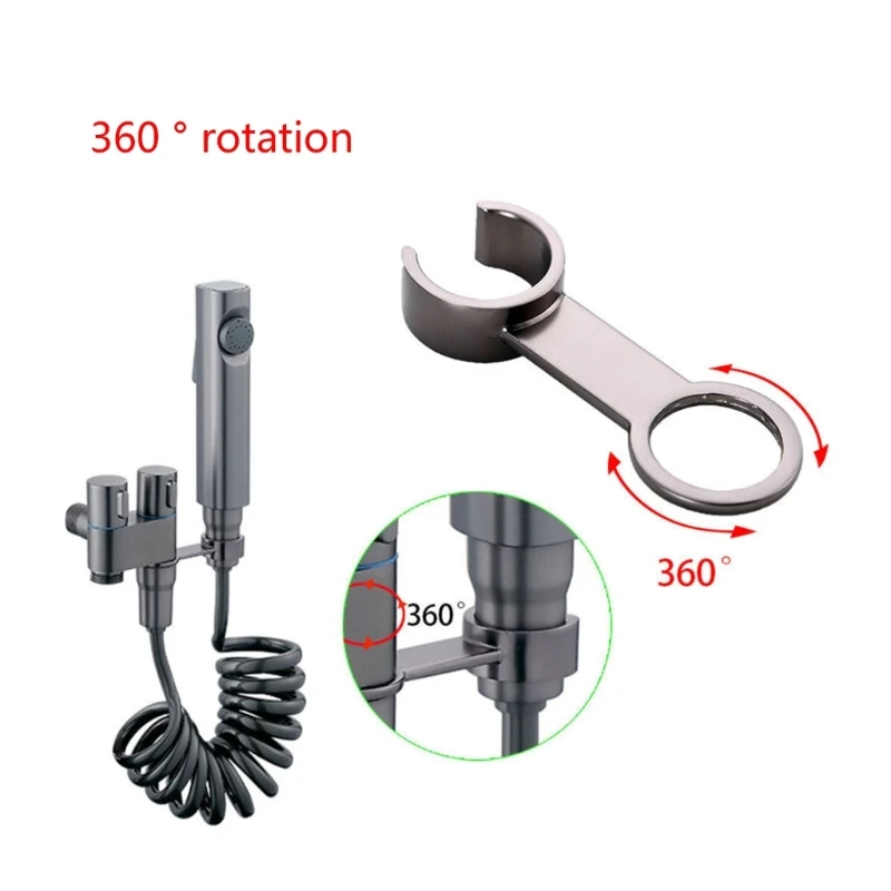 E5BE Toilet Placing Frame Perforation-Free Washer Nozzle Guns Bracket