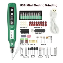 Cordless Mini Grinder USB Charge Drill Electric Carving Pen 5 Speed Adjustment Grinding Machine Polished Tool Woodworking/Polish