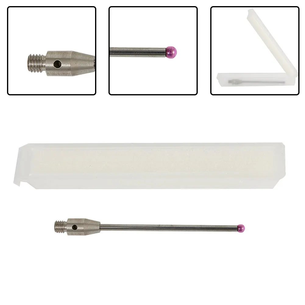 1pcs 2mm CMM for dial Test Indicator for touch Probe Steel for m3 Thread Probe for stylus Ball Tips Carbide Rod A-5003-0053 - view 4