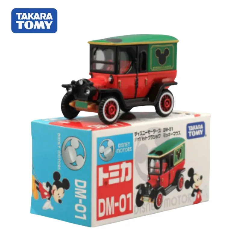 TAKARA TOMYTomica simulated alloy car Mickey Minnie Top Hat Classic car series children's toy car model Christmas gift