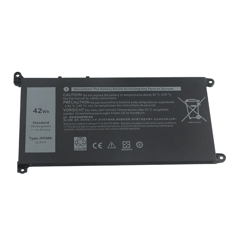 لديل 3100 3400 5493 5488 P90F 5593 بطارية الكمبيوتر المحمول JPFMR 11.4V 3800mAh