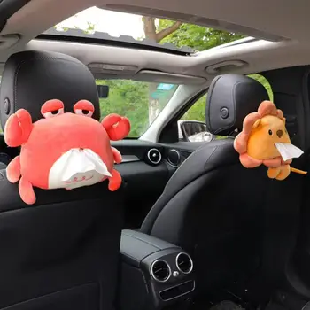 Roztomilý lev kreslený lví úbor krabička na kapesníky ženská plyšová dekorace předměty domácí auto kartonová krabice držák na papírové ručníky 8 nejlepší prodej držák na kapesníky plyšové zvířátko - №3