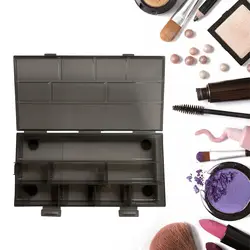 Black 8 Compartment Plastic Storage Box Cosmetic Tool Organizer Cosmetic Tools Fishing Gear Accessory Box Storage Box Jewelry Sc