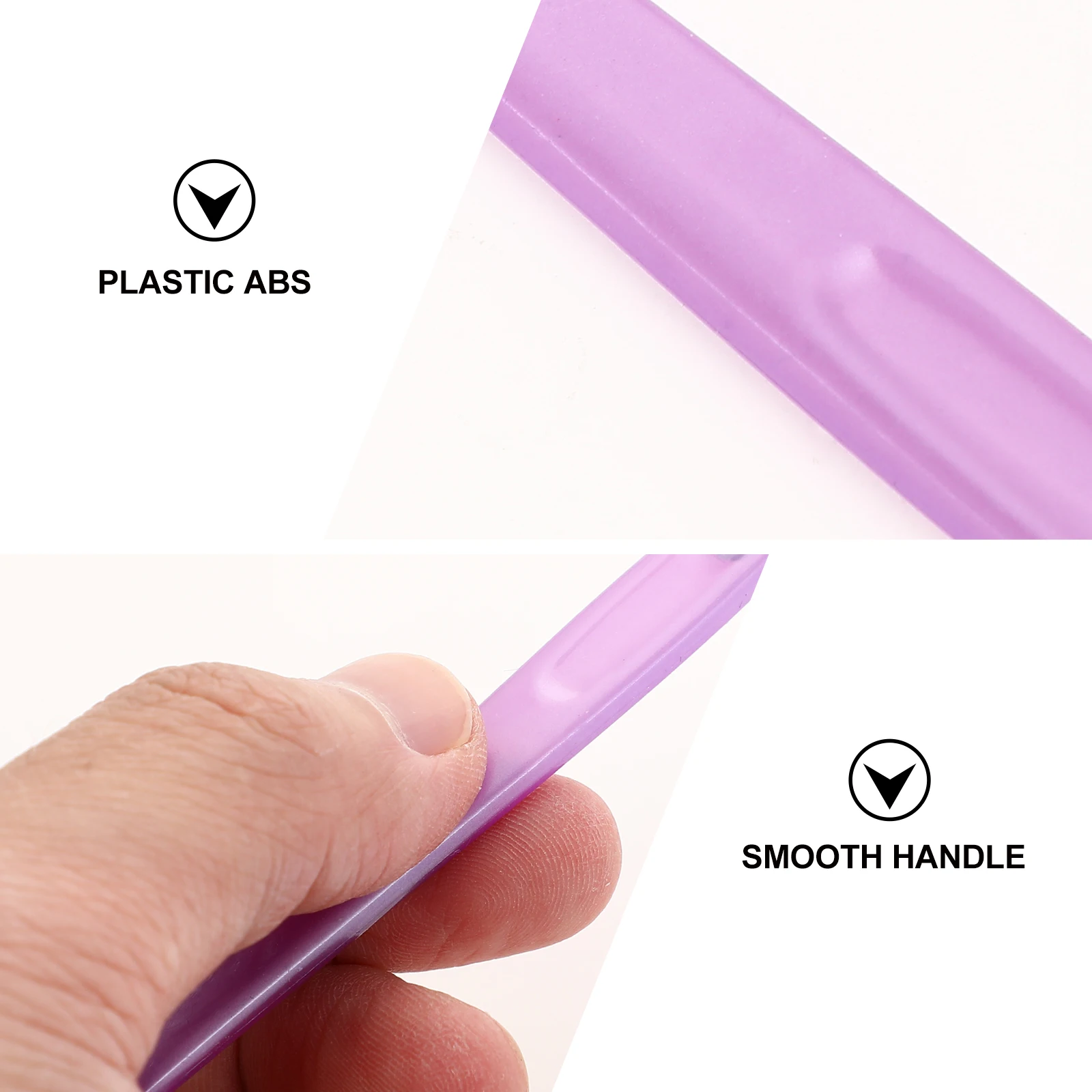 

50 PCS Dead Skin Fork Tool Pedicure Tools Nail Remover Removers Clean Pusher Plastic Abs Manicure Fingernail