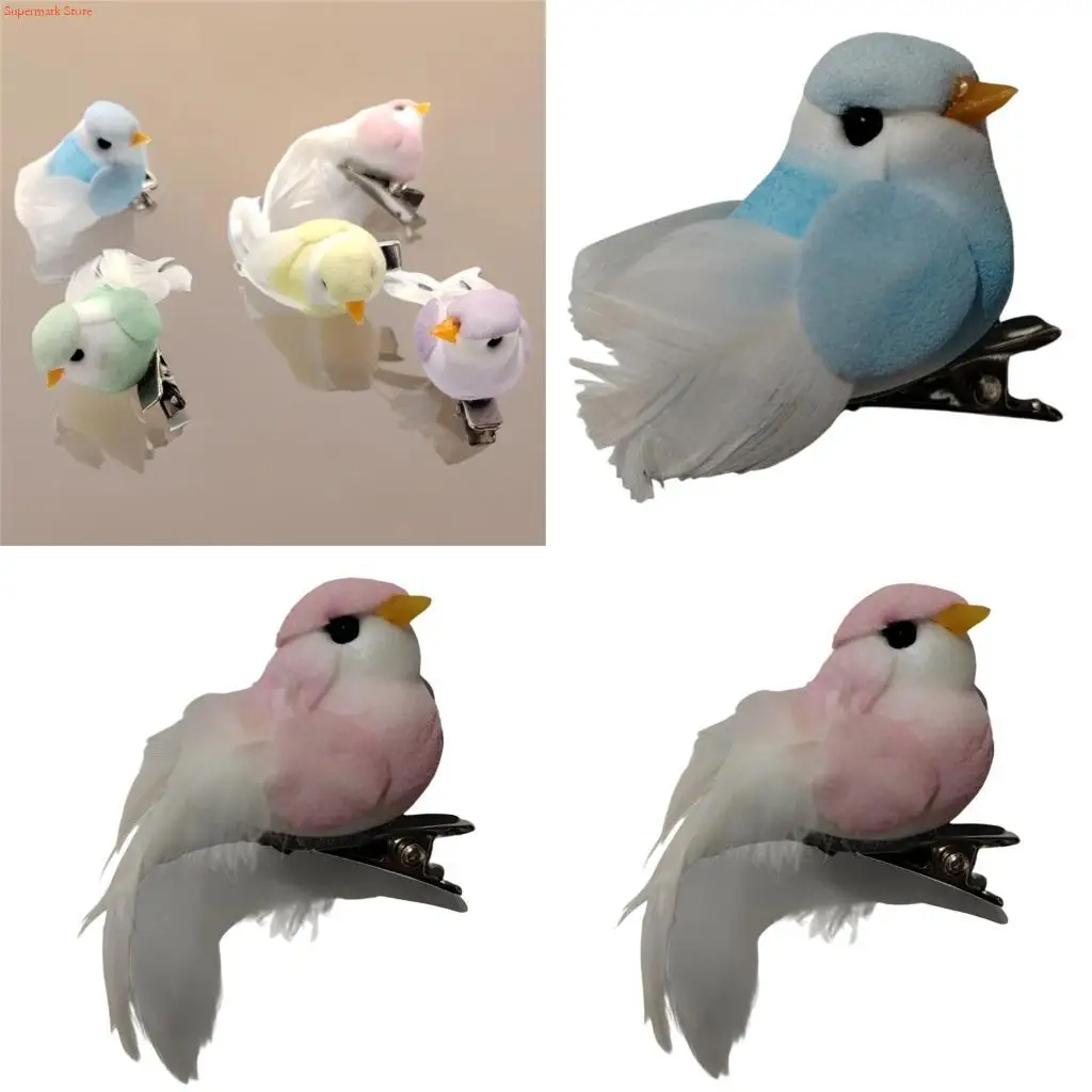 Q5WE Toddler Hair Clip Bird NonSlip Hair Pin Lovely Barrette For Student Kids