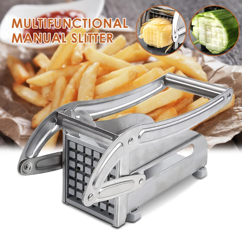 Stainless Steel Potato Slicer Potato Cutter French Fries Cutter Machine For Kitchen Manual Vegetable Cutter Kitchen Gadgets