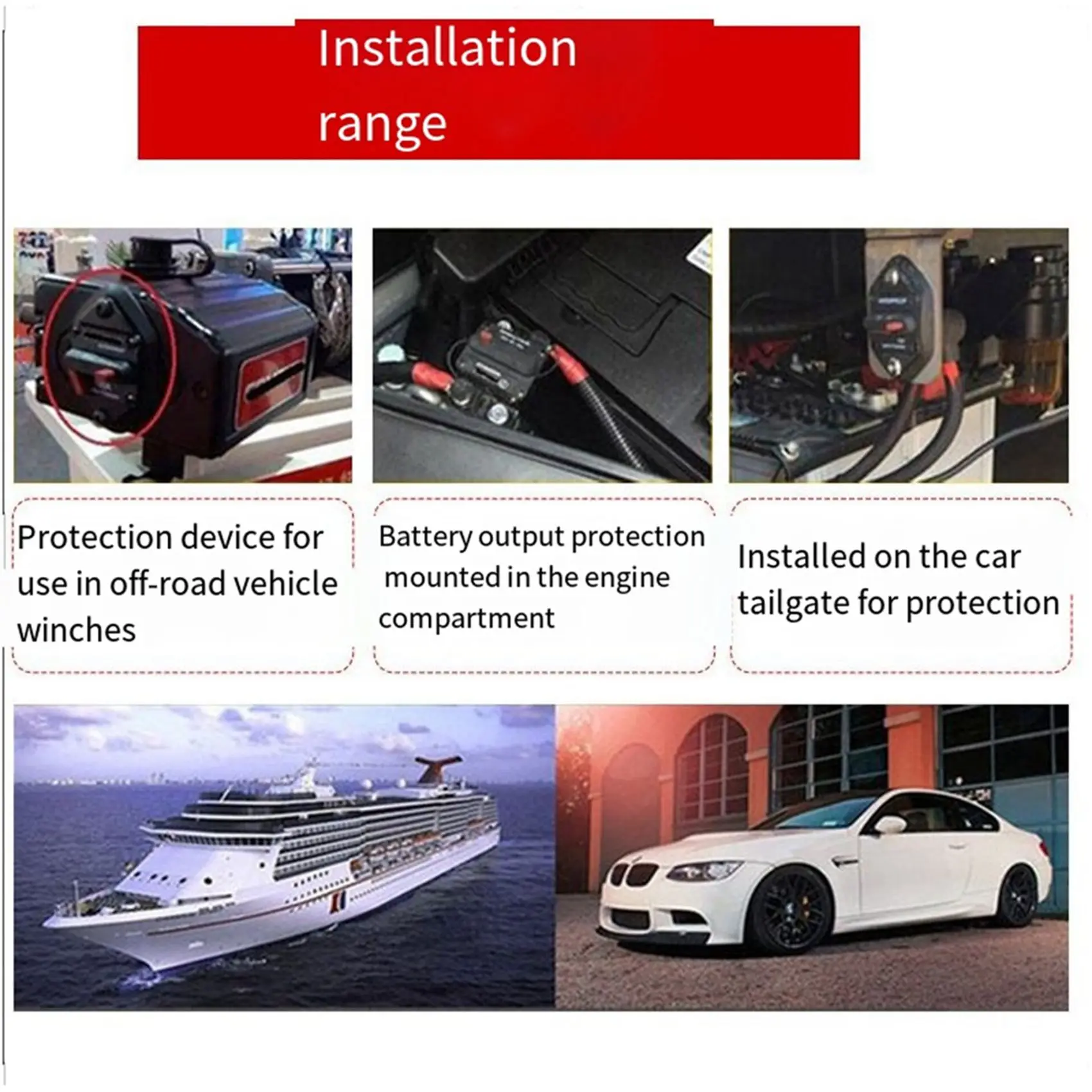 

Высококачественный автоматический выключатель-предохранитель Premium-2X 12-48В постоянного тока, водонепроницаемый, 150А, для автомобилей и лодок