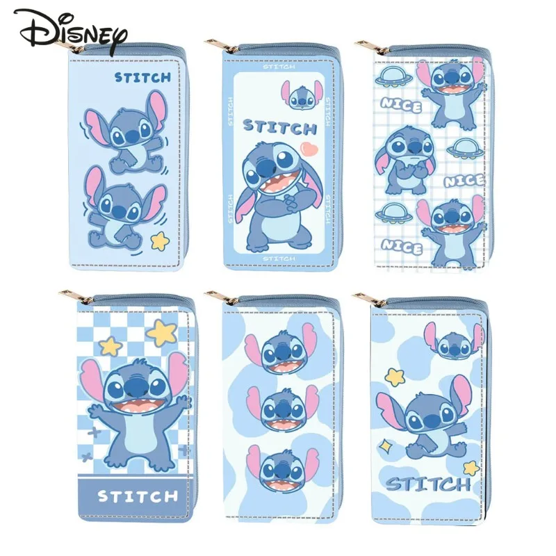 

New Women's Long Wallet Fashionable and High-quality PU Multi Card Zero Wallet Blue Versatile Multifunctional Storage Wallet