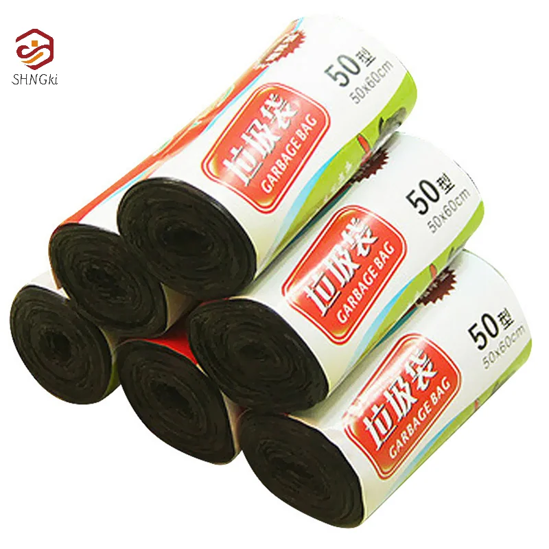 1Rolls 50*60cm Garbage Bags Single Color Thick Convenient Environmental Plastic Trash Bags Disposable Plastic Bag Black Garbage