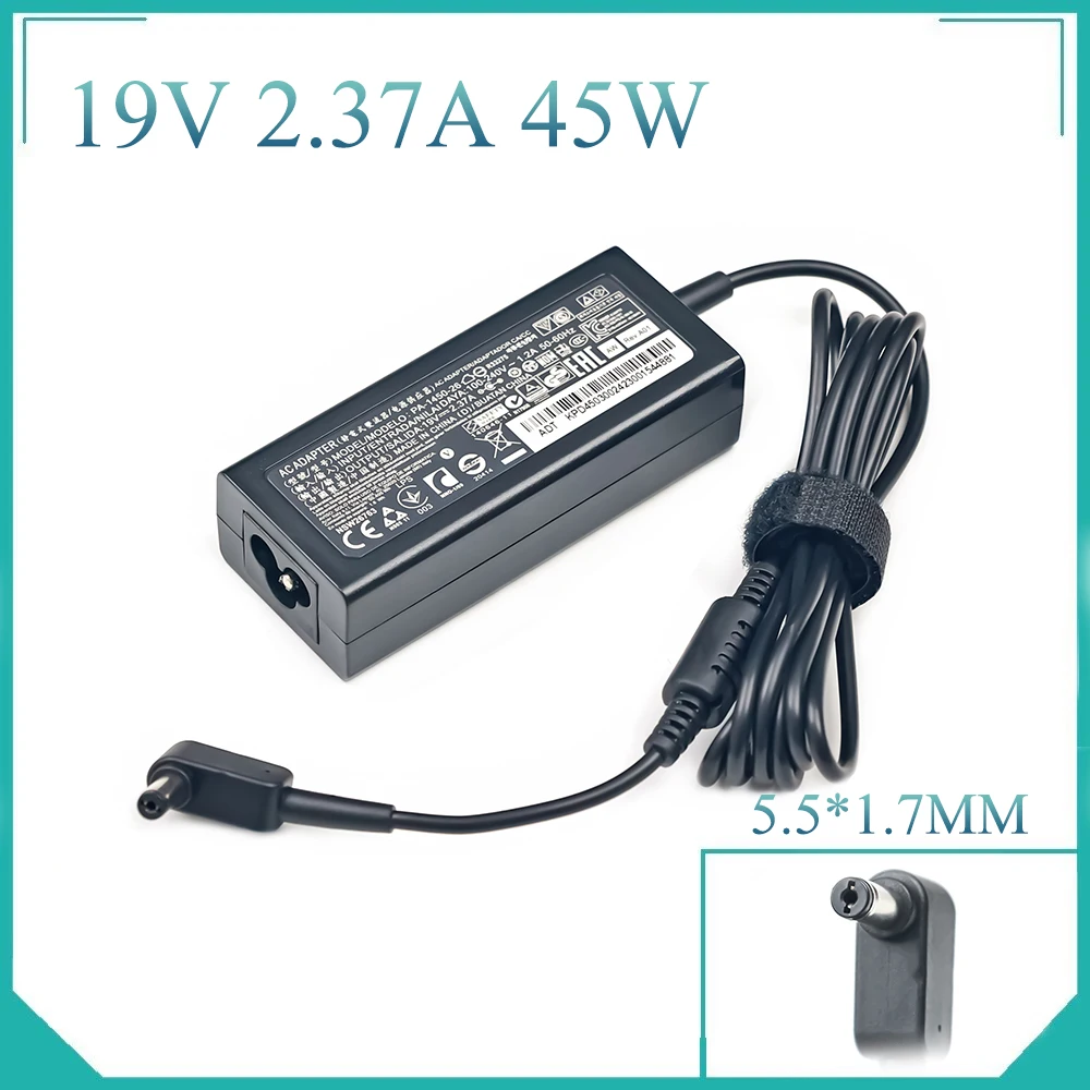 45W 19V 2.37A 5.5*1.7MM AC Laptop Adapter Charger For ACER Aspire E5-553 E5-573 E5-574 E5-575 E5-711 E5-721 Series Notebook