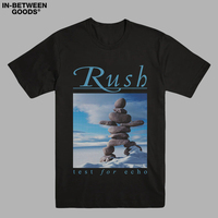 RUSH TEST FOR ECHO T-SHIRT LONGSLEEVE MERCH BAND American Band Singer T-shirt Men Street Hip-hop Rock Short-sleeved Women
