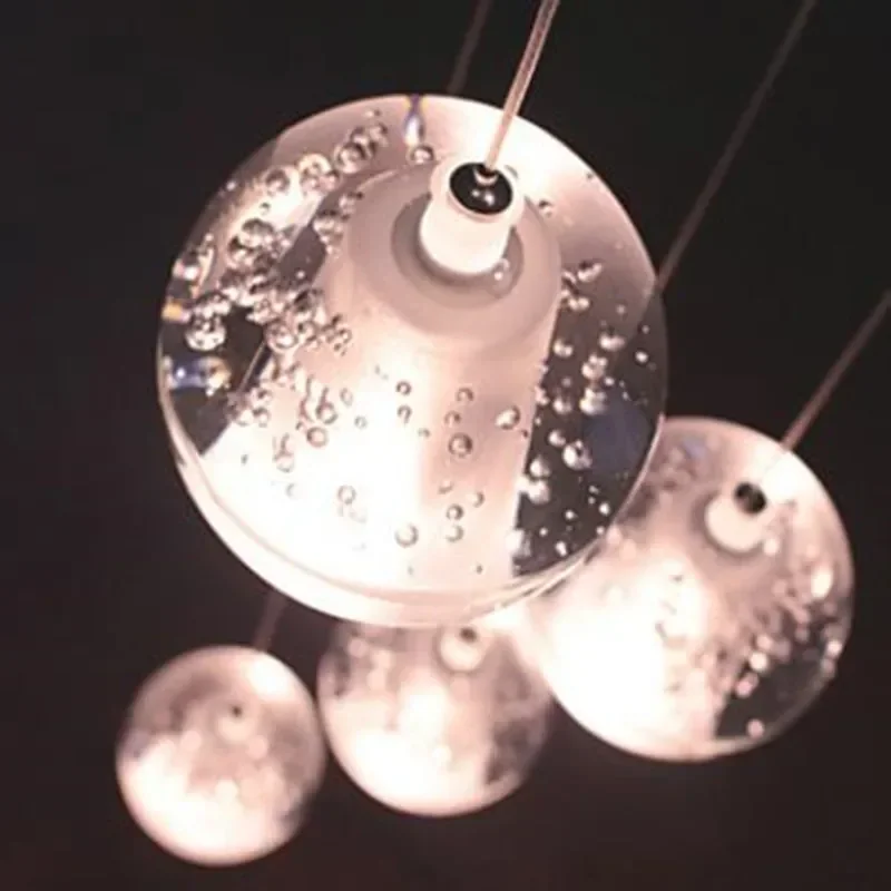 Hanglamp 7 Heads Crystal Ball Modern LED Pendant Lights Dinning Room Indoor Lighting Luminaire Lampara Colgante Pendente