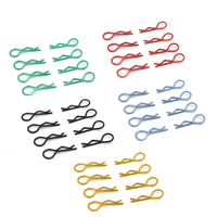 8PCS/100PCS  Universal Stainless Steel Body Shell R Clips Pin for 1/10 1/12 RC Model Car HSP Redcat HPI Himoto Spare Parts