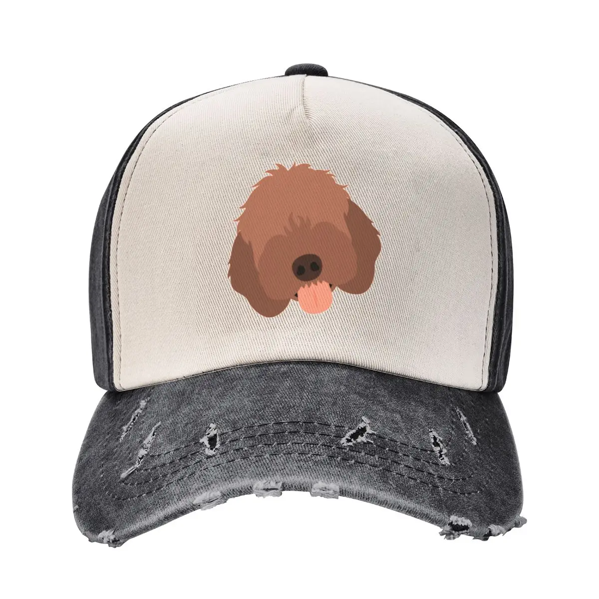 Love Chocolate Brown White Cockapoo Cavapoo CavoodleCap Baseball Cap |-F-| Anime Hat Uv Protection Solar Hat Women's 2024 Men's