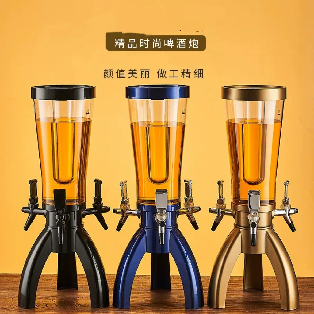 

Creative commercial 3-liter beer barrel with faucet triangle manufacturer wholesale