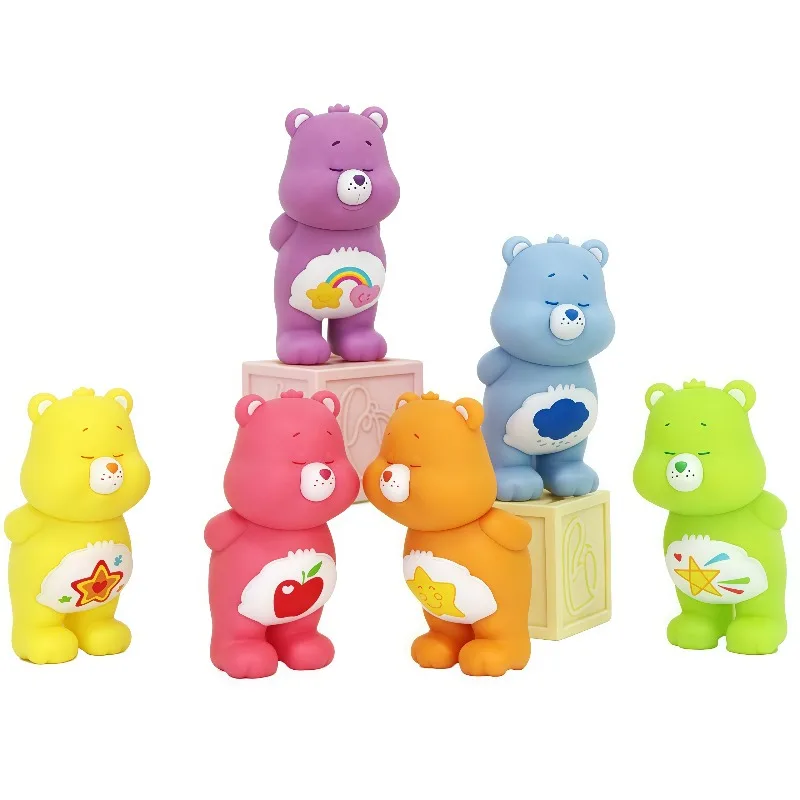 

Kawaii Care Bears, аниме Love Bears, мини-мультяшные куклы, фигурка, глухая коробка, модная коллекция кукол, украшения для комнаты, детские игрушки