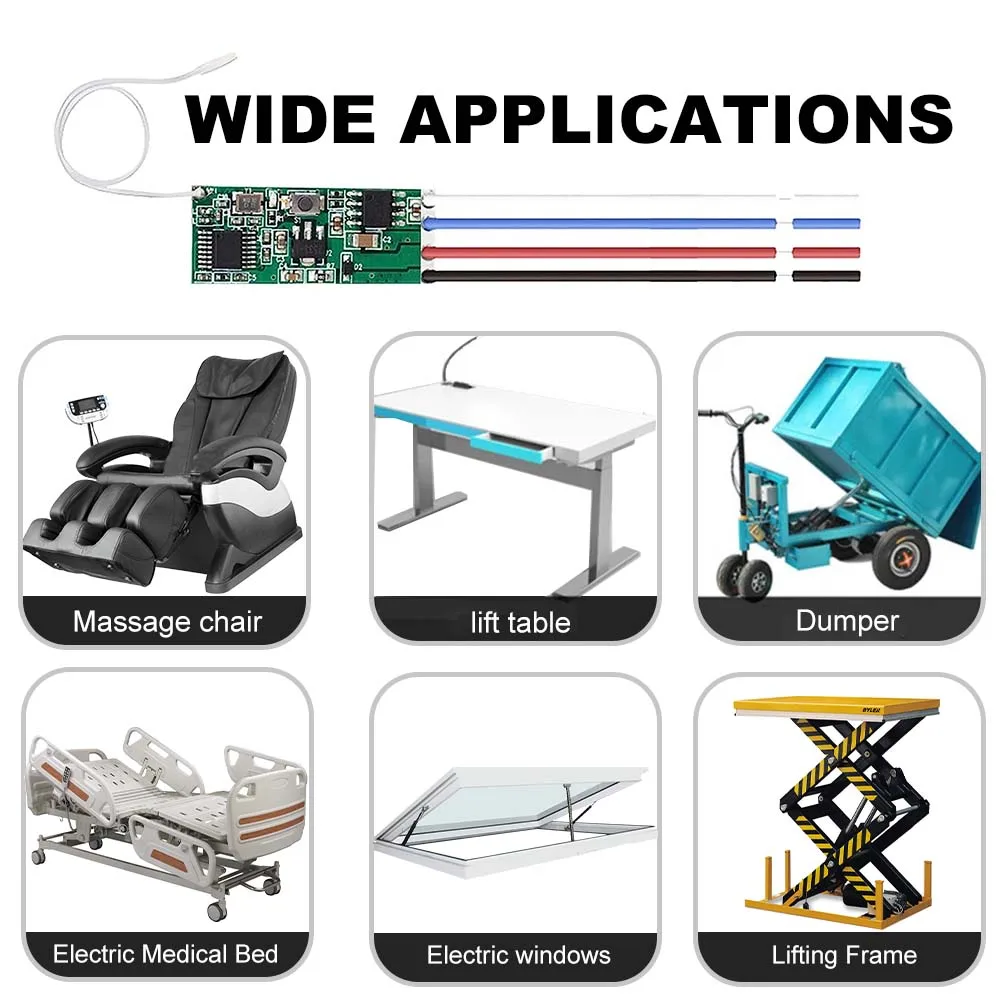 433Mhz DC 12V Motor Drive Forwards and Reverse Controller Module Switch RF Wireles Controllers Remote Electric Push Rod Motor