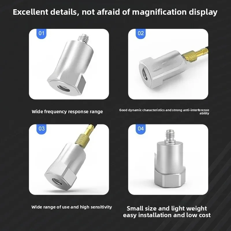 SAED0100 Piezoelectric Accelerometer Wide Frequency/Dynamic Range Small Size Lightweight General Purpose IEPE