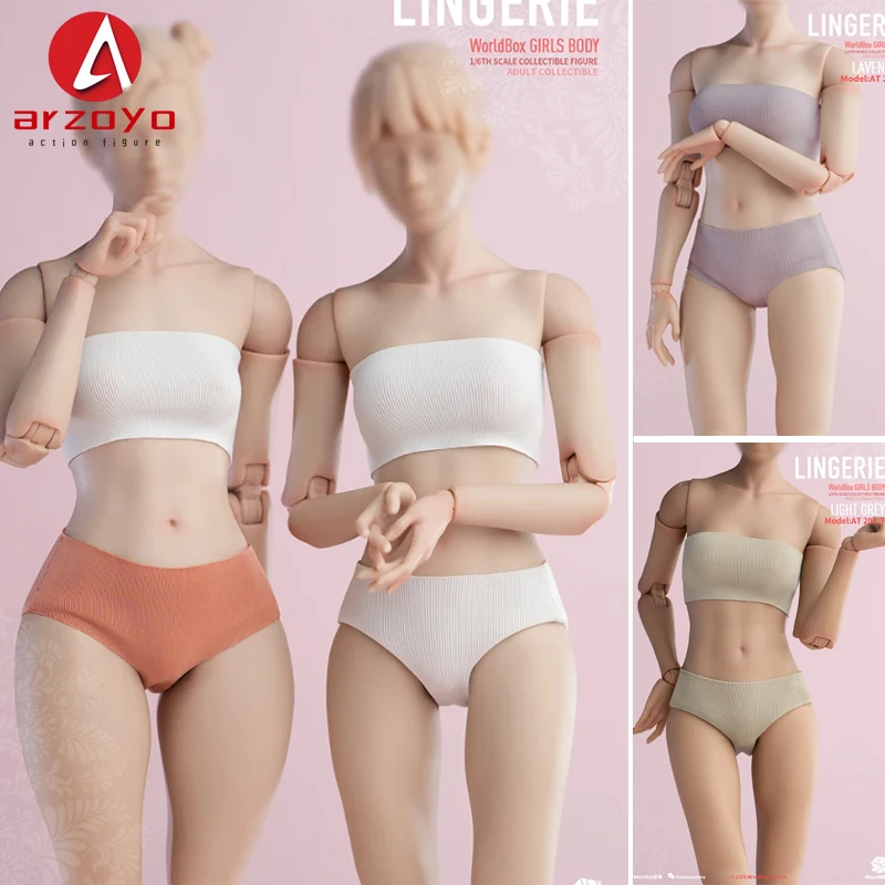 Worldbox CA013 1/6 Female Lingerie Underwear Breast Wrap Underpants Model Fit 12'' AT201 AT202 AT203 Soldier Action Figure Body