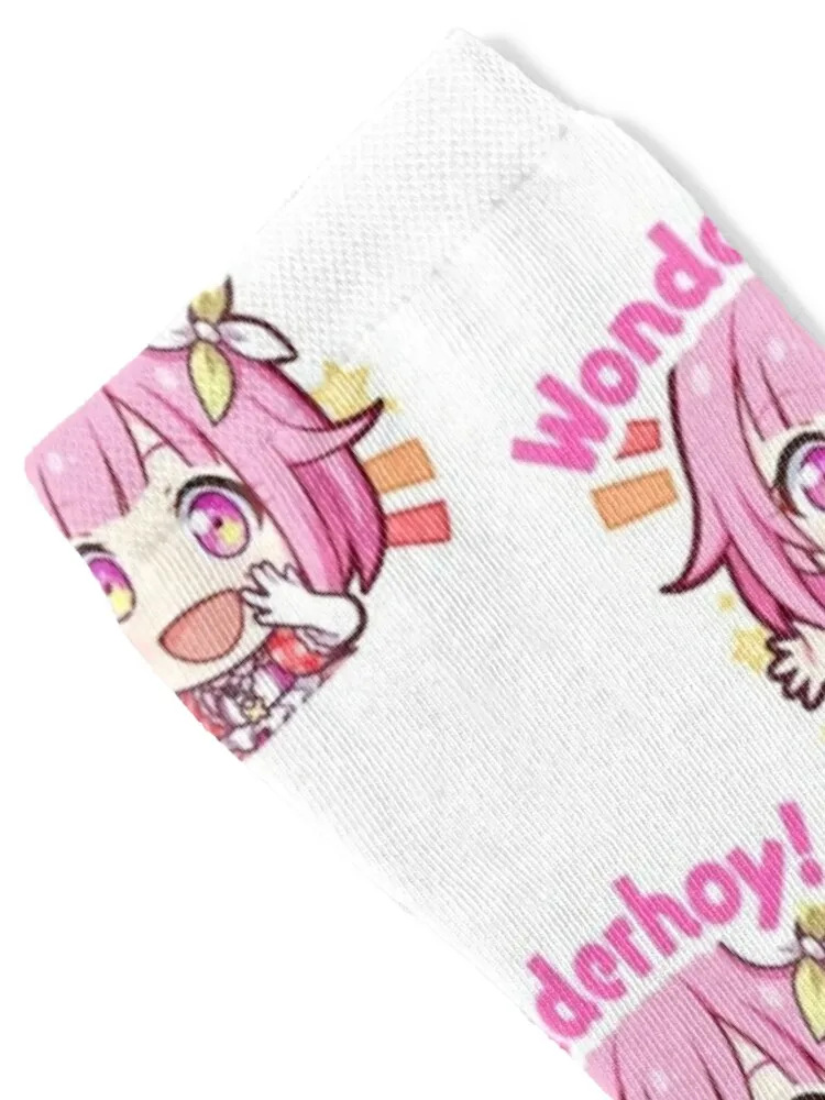Project Sekai anime, Emu Otori wonderhoy stamp Socks cute Sports cotton christmas gift Ladies Socks Men's