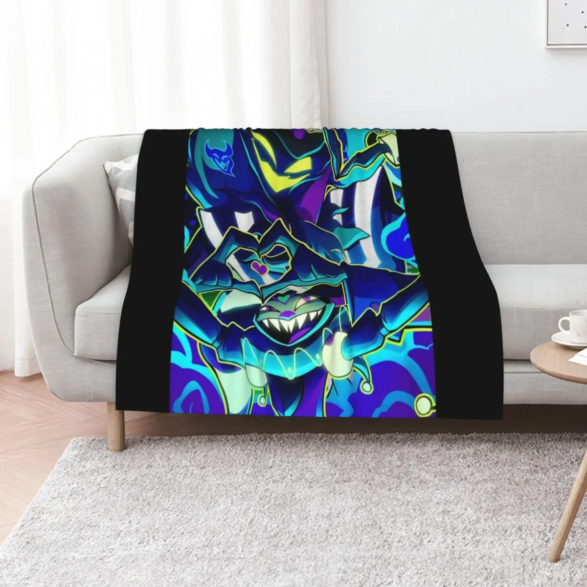 

Helluva Boss - Asmodeus Throw Blanket Soft Beds Kid'S Soft Plaid Designers Blankets