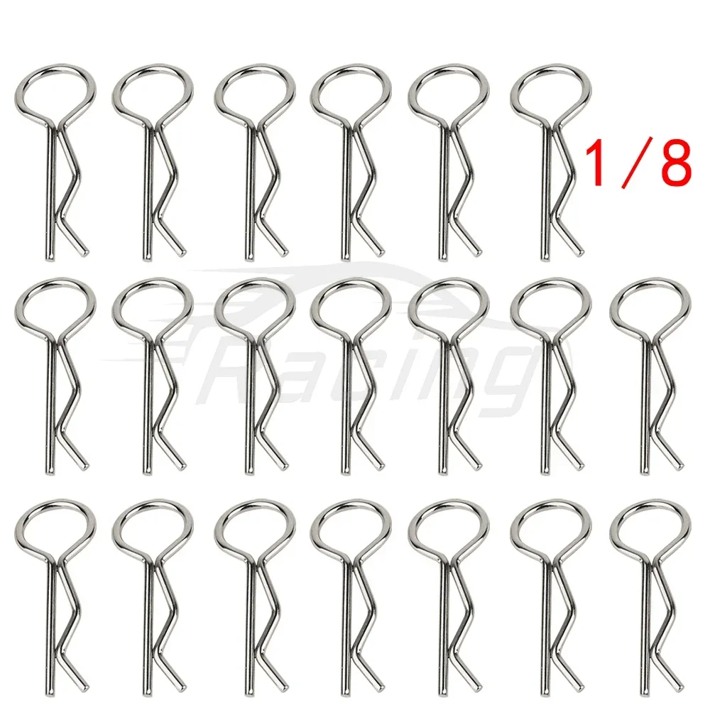 20/50 1/8 1/10 1/12 1/14 1/16 1/18 RC Auto Karosserie R Clips Karosserie Pin Metall Körper Shell Clip Pin Buggy Lkw Spielzeug Zubehör