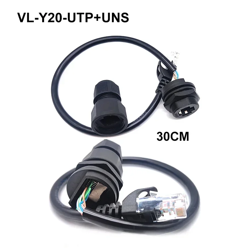 Waterproof M20 RJ45 Network Connector IP67 8Pin Ethernet Port Module Adapter RJ45 Network Cable Board Front/Rear Plug Socket image 3