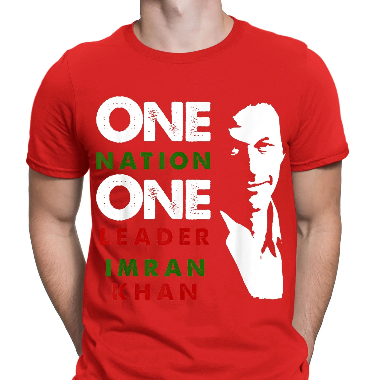 Free Imran Khan Show Your Support PTI Pakistan Mens T-Shirts Tee Top Round Neck Printed T-shirt
