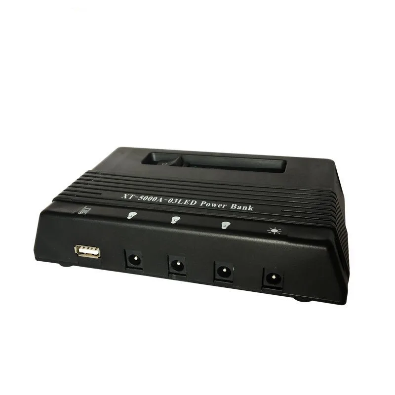 Caricabatterie USB 5V sistema domestico Kit generatore di pannelli solari con 3 lampadine a LED Power Bank per illuminazione interna/esterna
