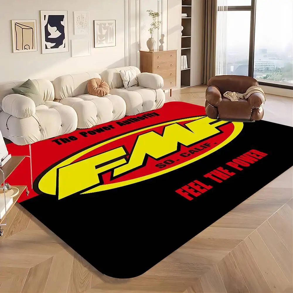FMF Racing Logo Hallway Carpet Non-Slip Laundry Room Mat Laundry Decor Balcony Child Living Room Toilet Rug